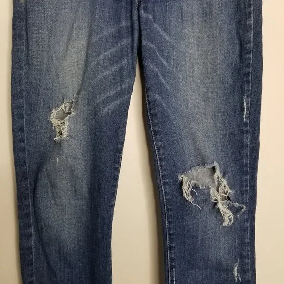 Paige Jeans Womens Size 27 Verdugo Ankle Cropped Distressed Raw Hem Skinny - Picture 3 of 16